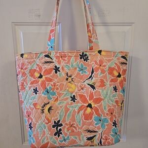 VERA BRADLEY Floral Quilted Grand Tote Bag